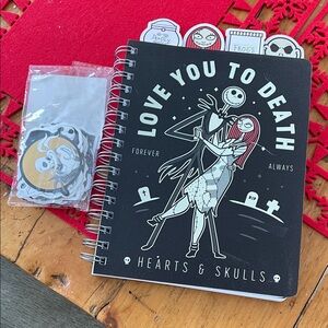 Disney Black and White Nightmare Before Christmas Notebook